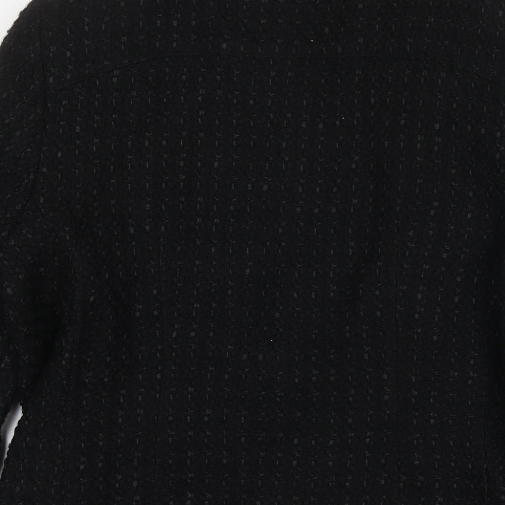 Marks and Spencer Womens Black Jacket Size 14 Hook & Eye
