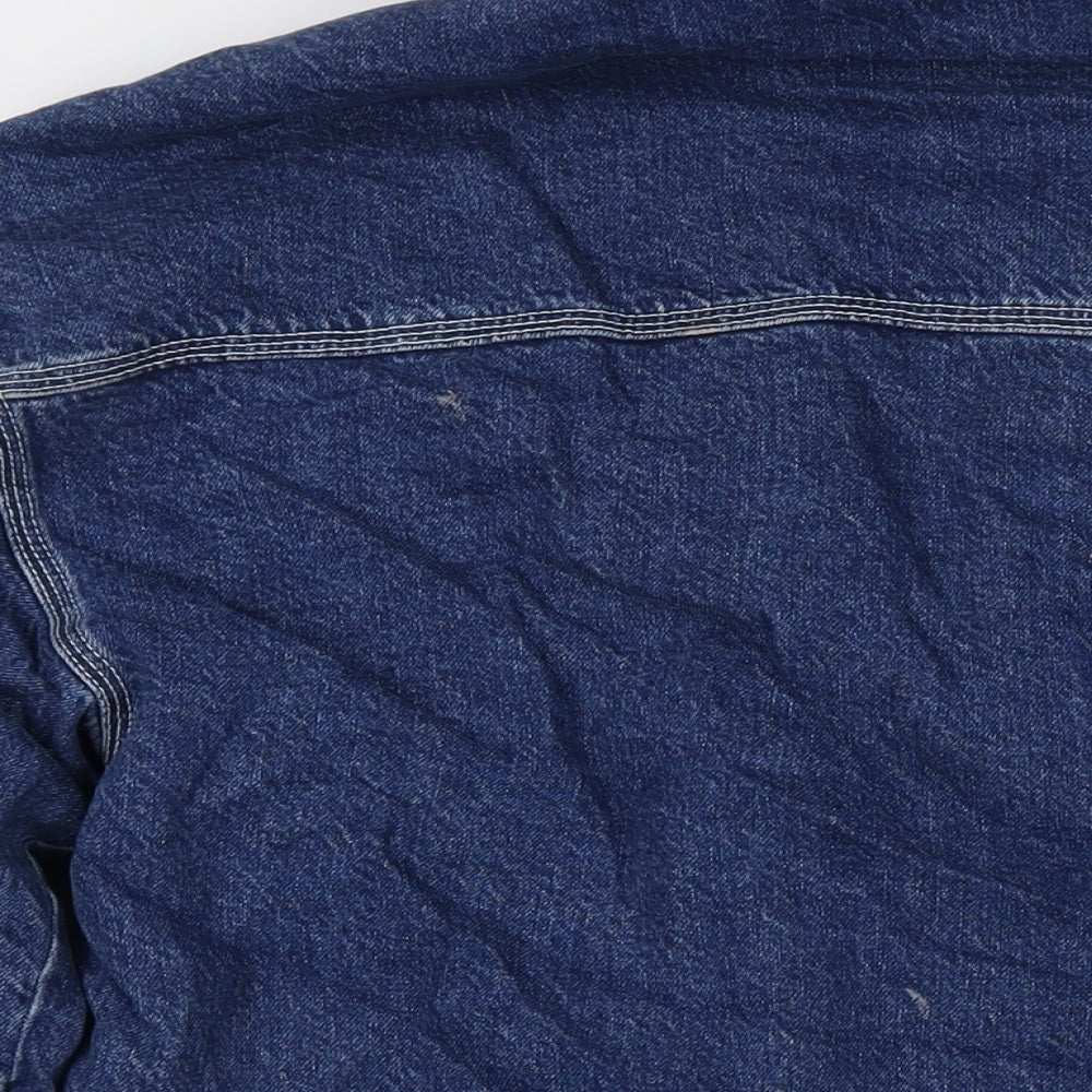 Topshop Womens Blue Jacket Size 10 Button