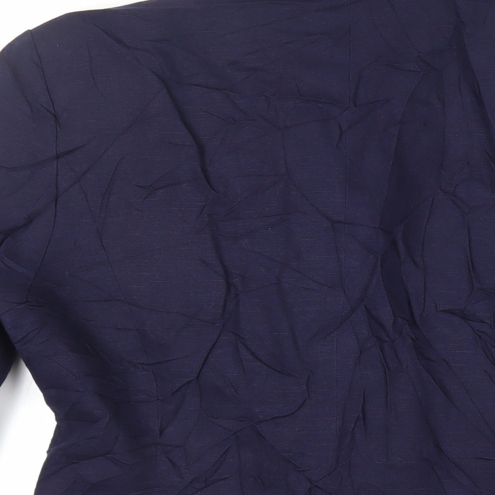 Le Chateau Womens Blue Jacket Blazer Size M Button - Vintage