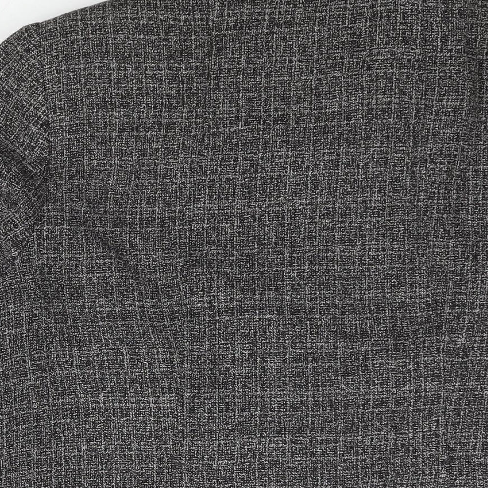 Editions Womens Black Pea Coat Coat Size 12 Button