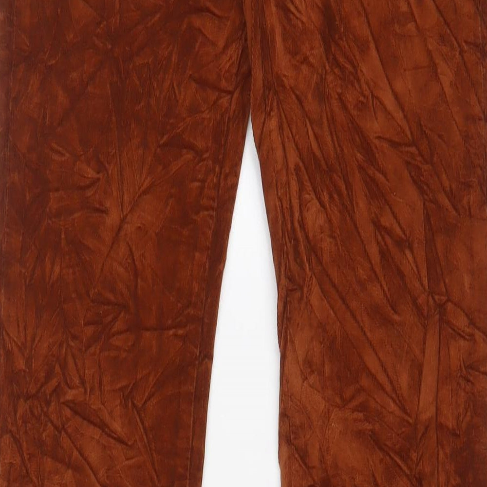 J Brand Womens Brown Cotton Trousers Size 26 in L24 in Regular Zip