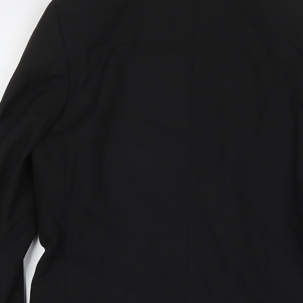 John Lewis Womens Black Jacket Blazer Size 14 Button