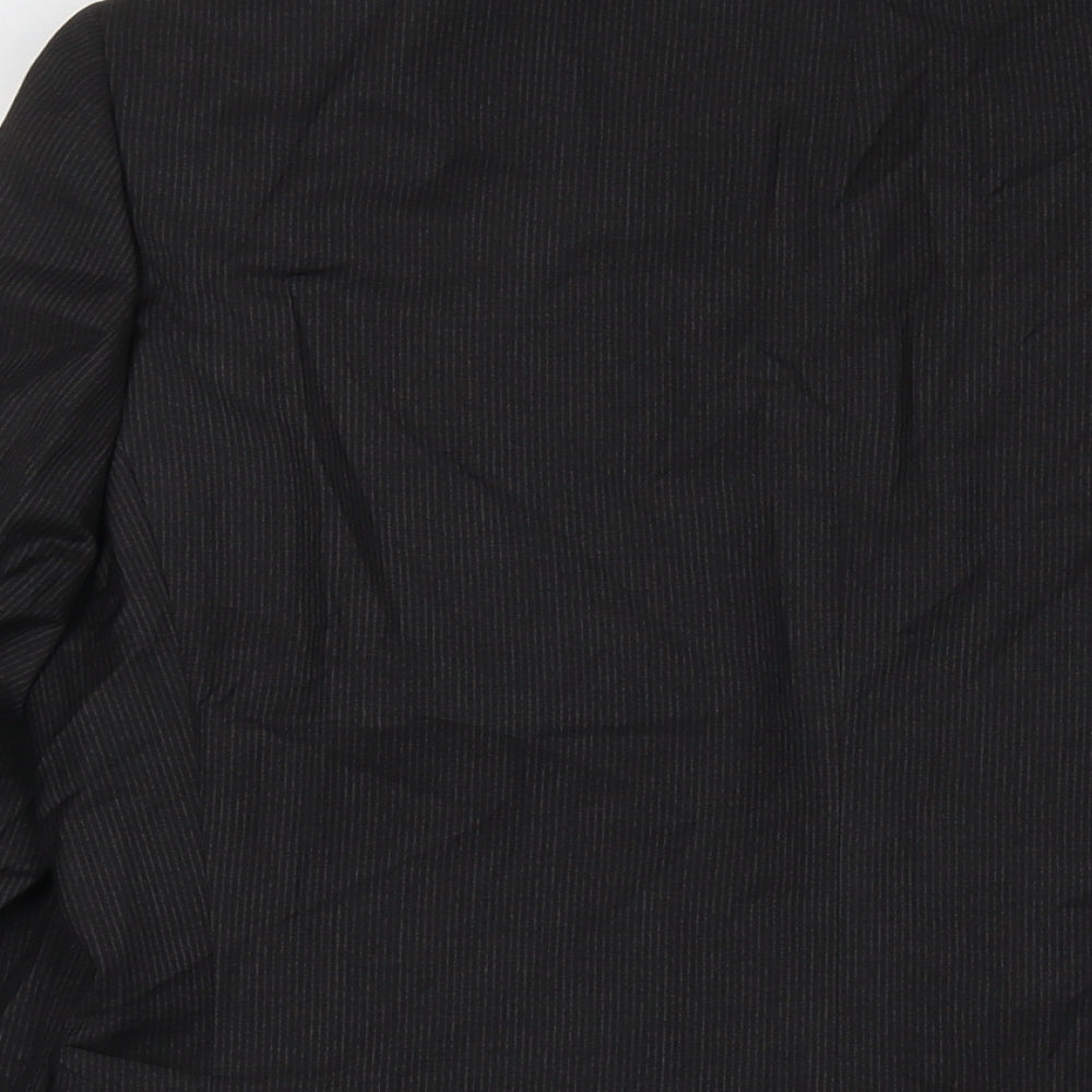 Marks and Spencer Mens Black Polyester Jacket Suit Jacket Size 40 Regular