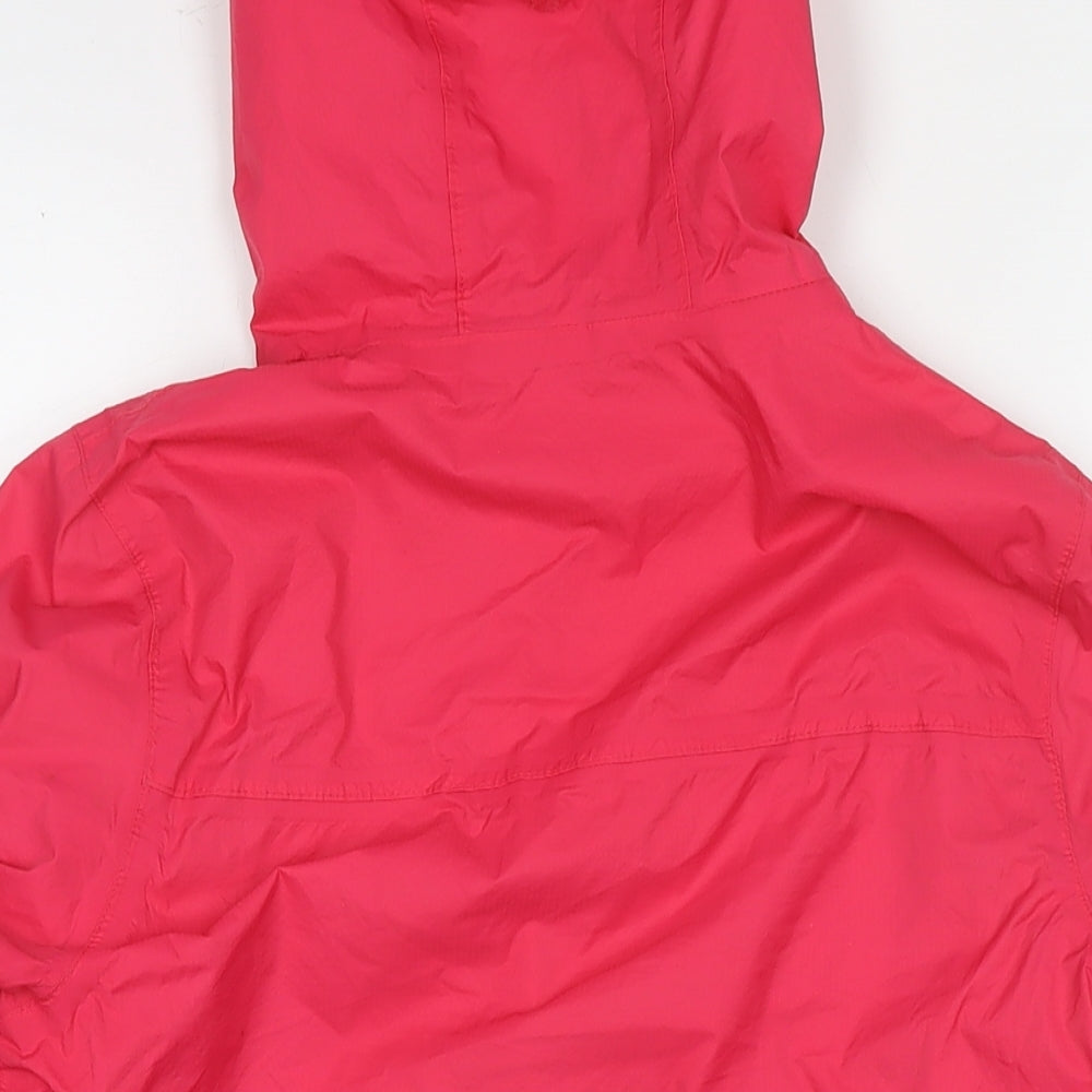 Mountain Warehouse Girls Pink Rain Coat Jacket Size 13 Years Zip
