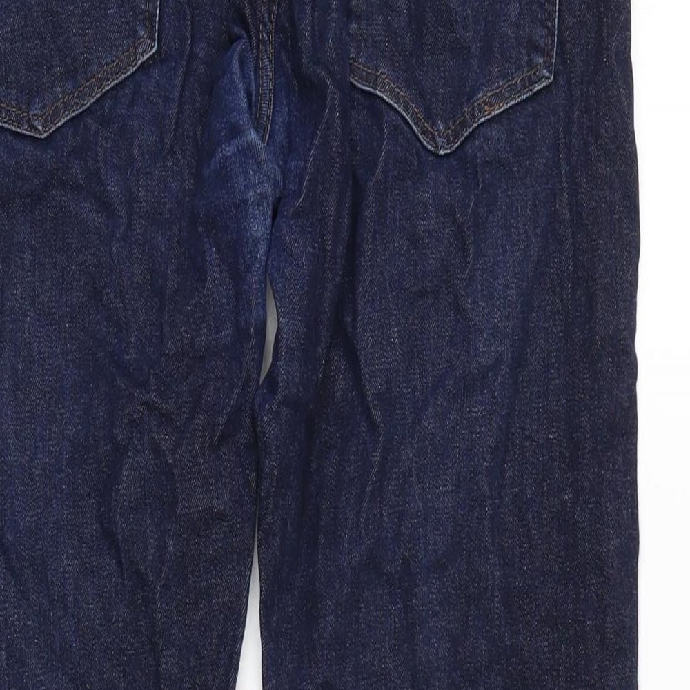 Tifossi Mens Blue Cotton Blend Straight Jeans Size 32 in L28 in Regular Zip
