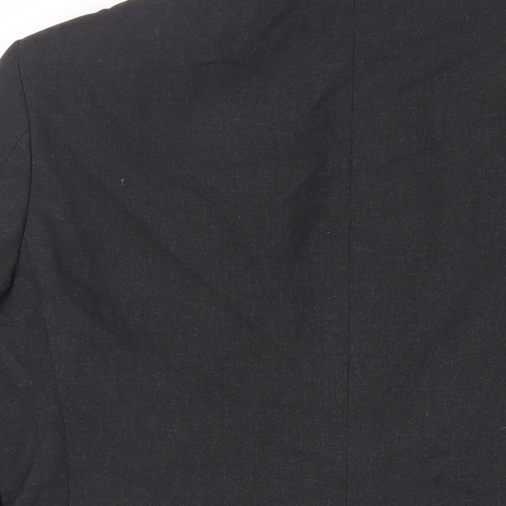 Marks and Spencer Mens Black Polyester Jacket Suit Jacket Size 40 Regular