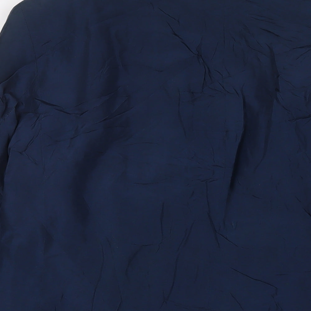 Debbie Morgan Womens Blue Jacket Blazer Size 14 Button