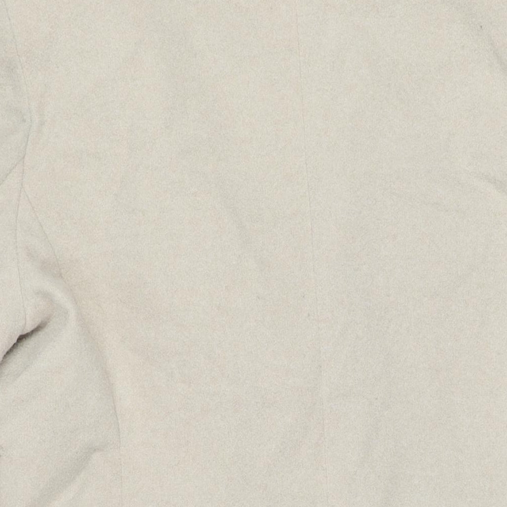 New Look Womens Ivory Overcoat Coat Size 18 Button