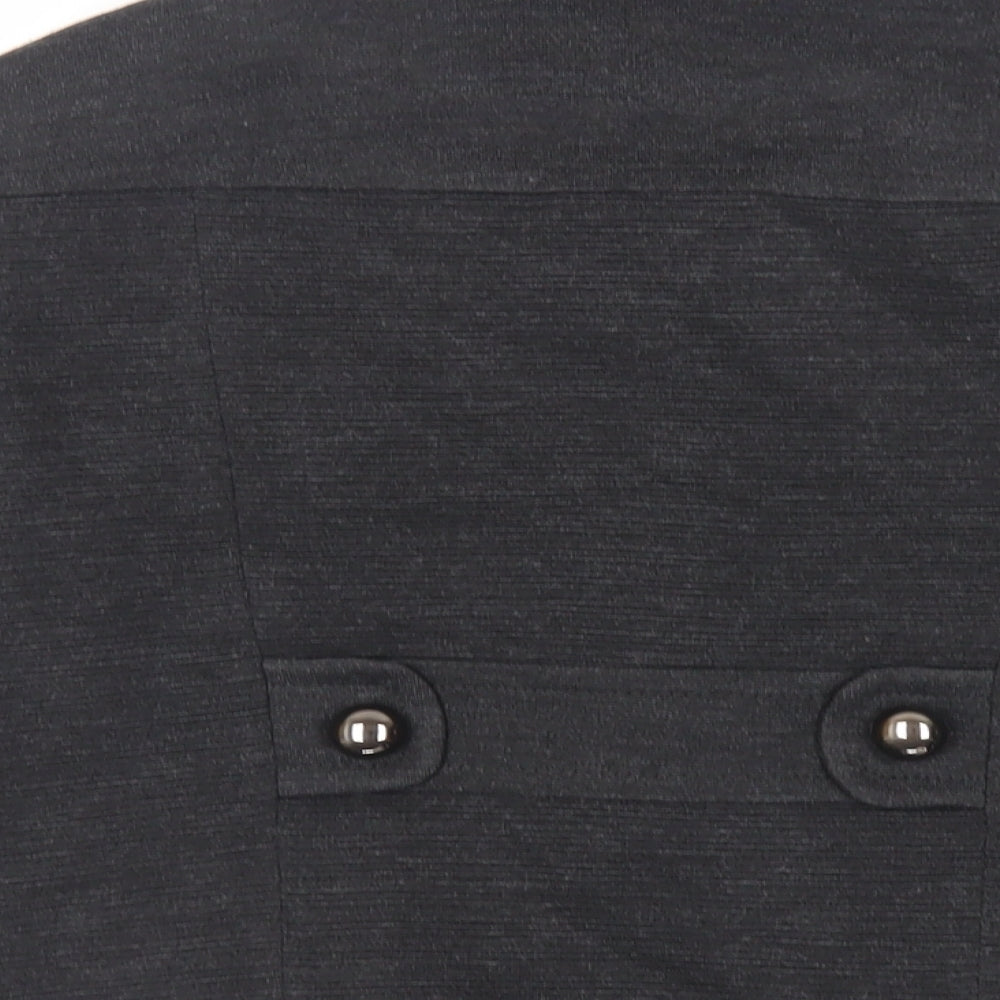 Marks and Spencer Womens Grey Jacket Blazer Size 12 Button