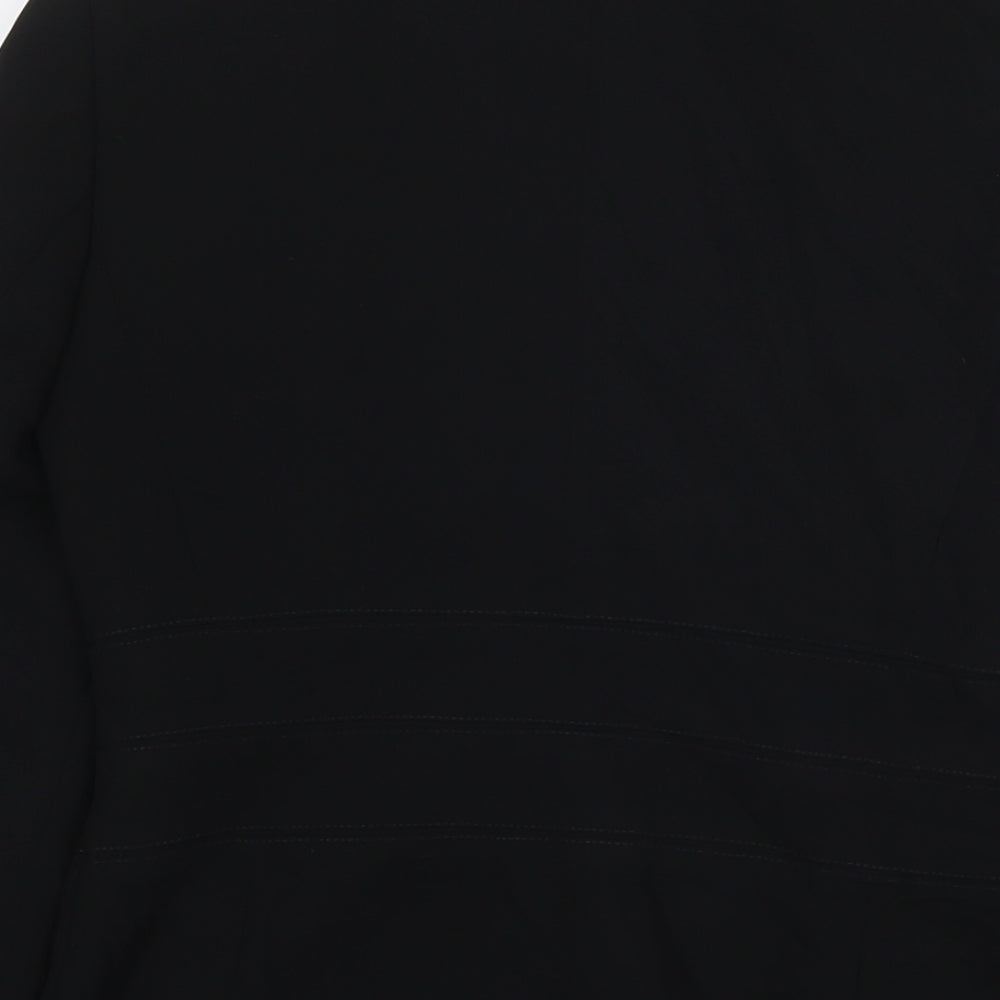 Marks and Spencer Womens Black Jacket Blazer Size 8 Button
