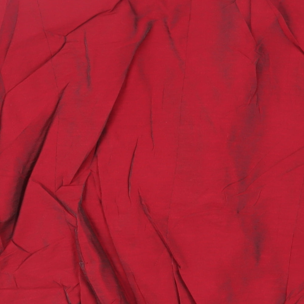 Country Casuals Womens Red Jacket Blazer Size 14 Button - Vintage
