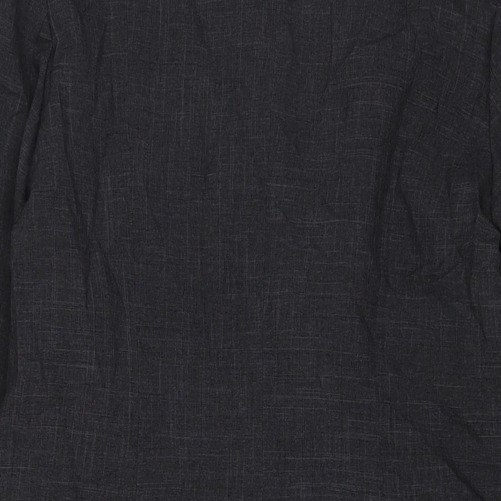 Classic Womens Grey Jacket Blazer Size 10 Button