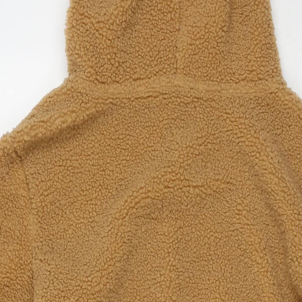 Studio Womens Brown Jacket Size 12 Zip - Teddy Fleece Size 12-14