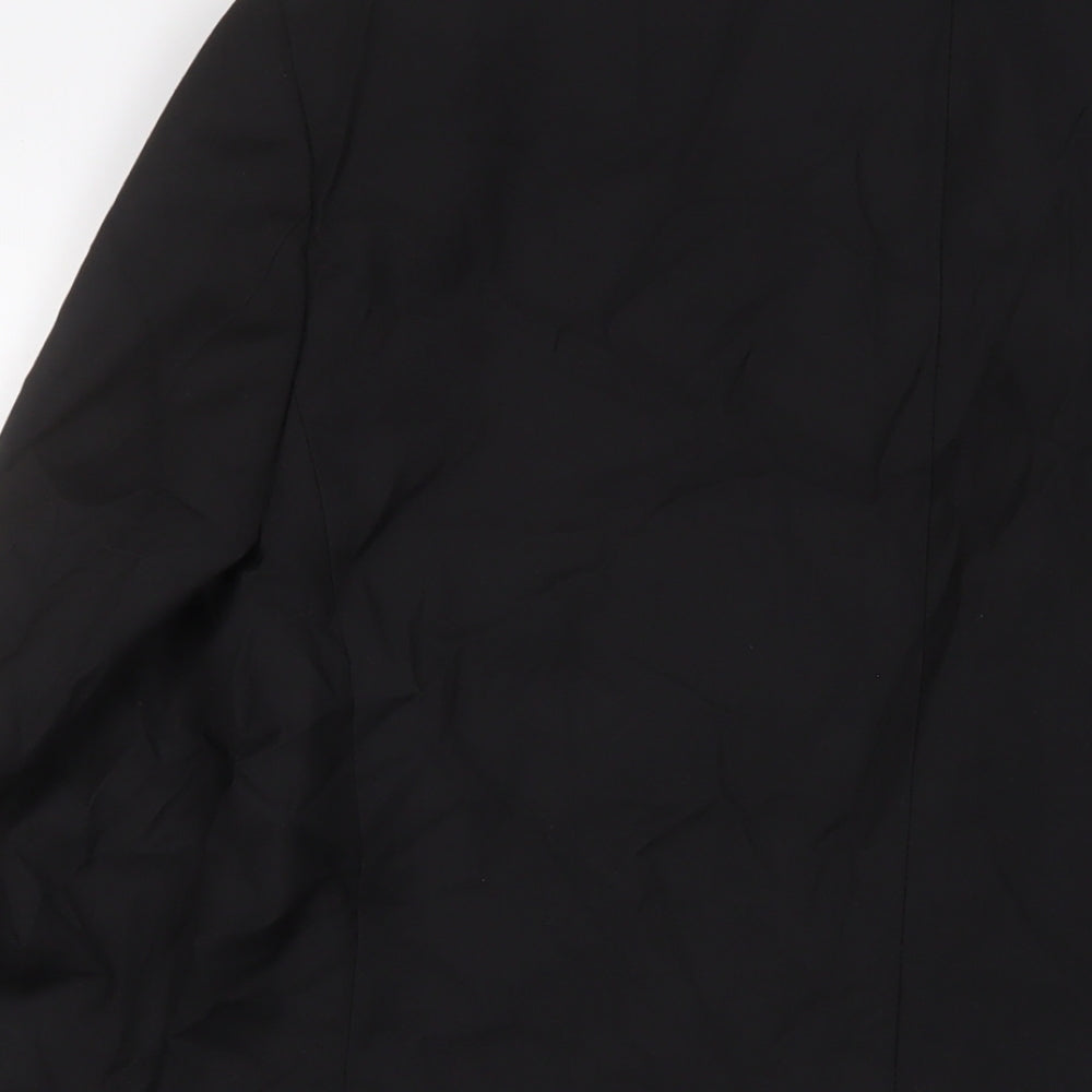 Marks and Spencer Mens Black Polyester Jacket Suit Jacket Size 40 Regular