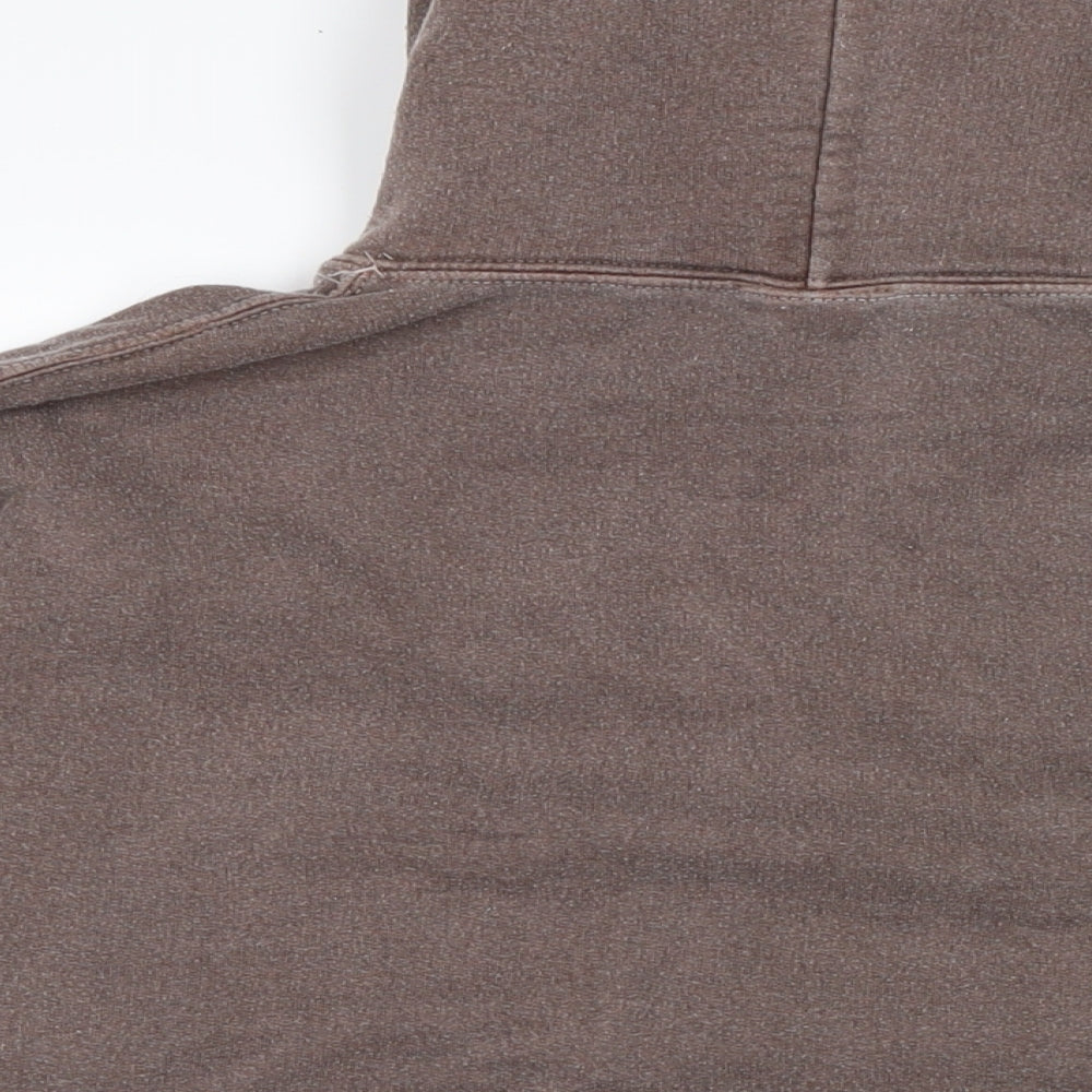 iets frans Womens Brown Cotton Pullover Hoodie Size S