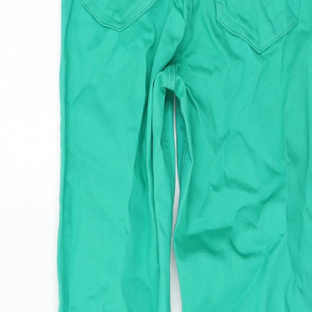 Marks and Spencer Womens Green Cotton Jegging Jeans Size 6 L28 in Regular