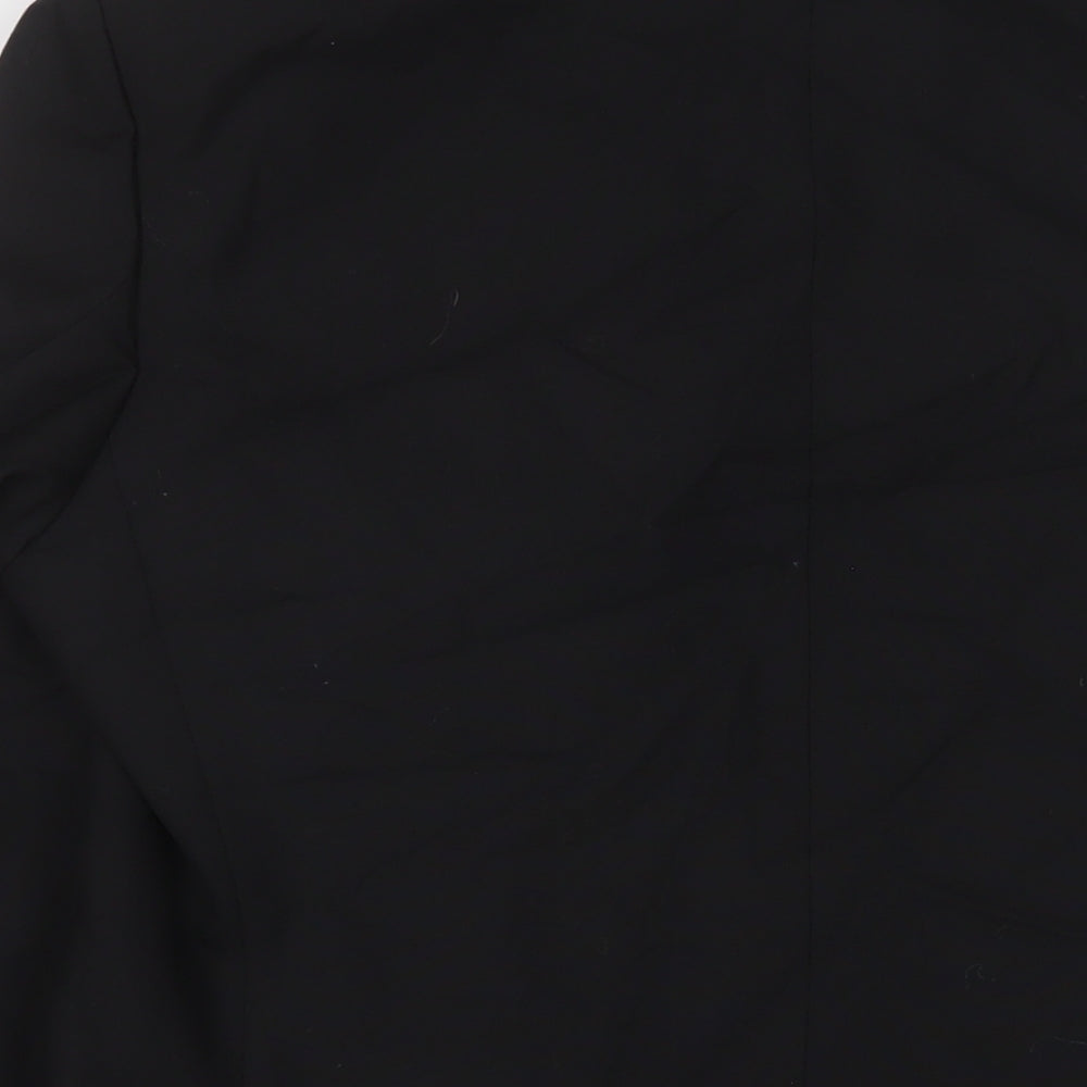 Greenwoods Mens Black Wool Jacket Suit Jacket Size 38 Regular