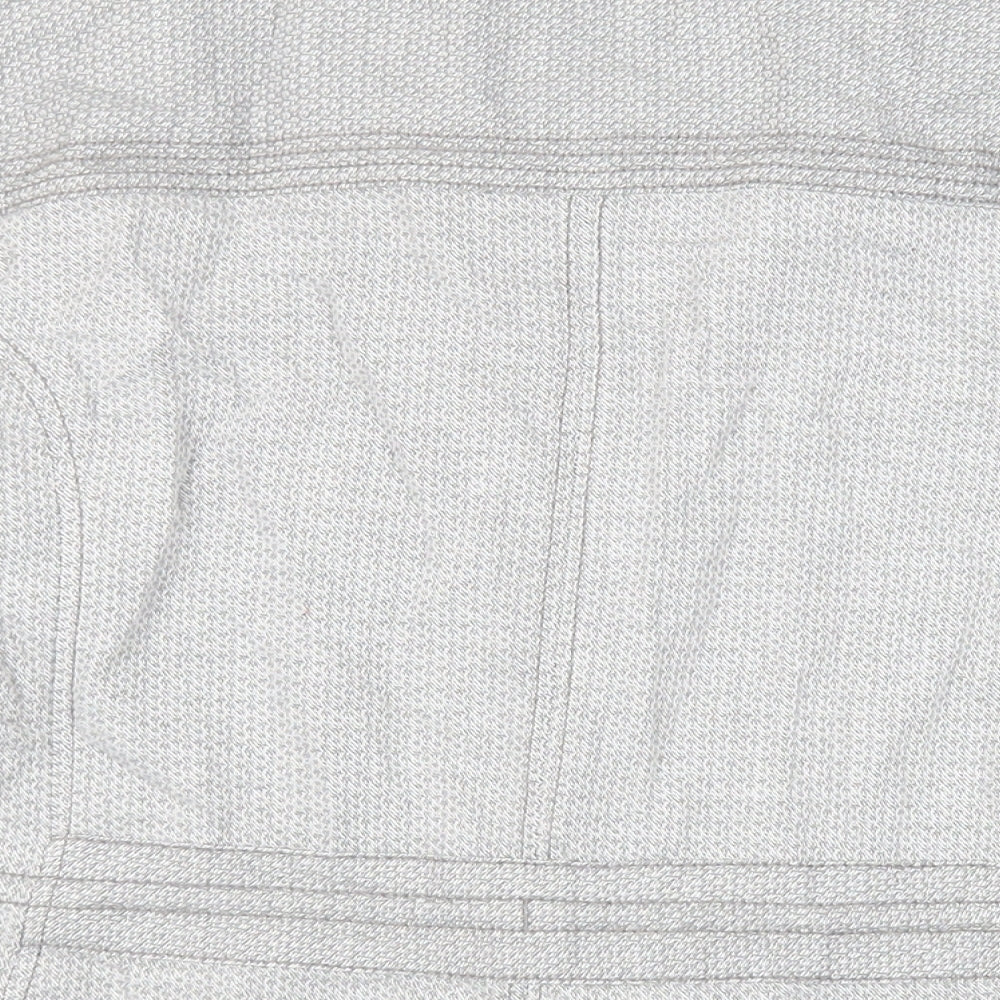 NEXT Womens Grey Geometric Jacket Size 18 Zip