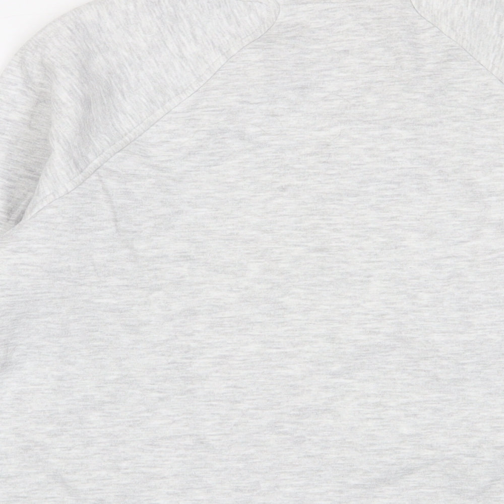 GOODMOVE Womens Grey Cotton Pullover Sweatshirt Size 8 Pullover - Pockets