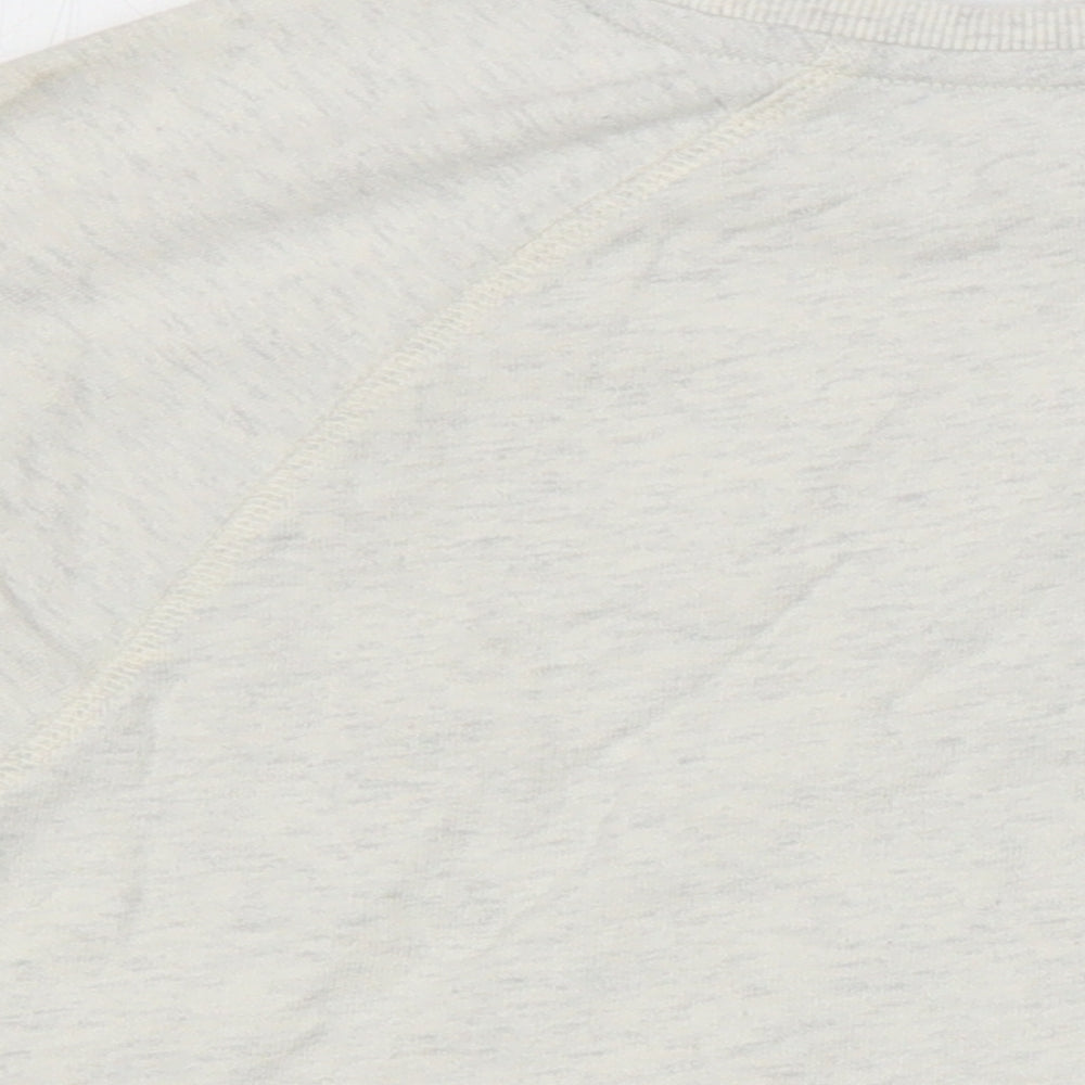 M&S Womens Grey Cotton Pullover Sweatshirt Size 10