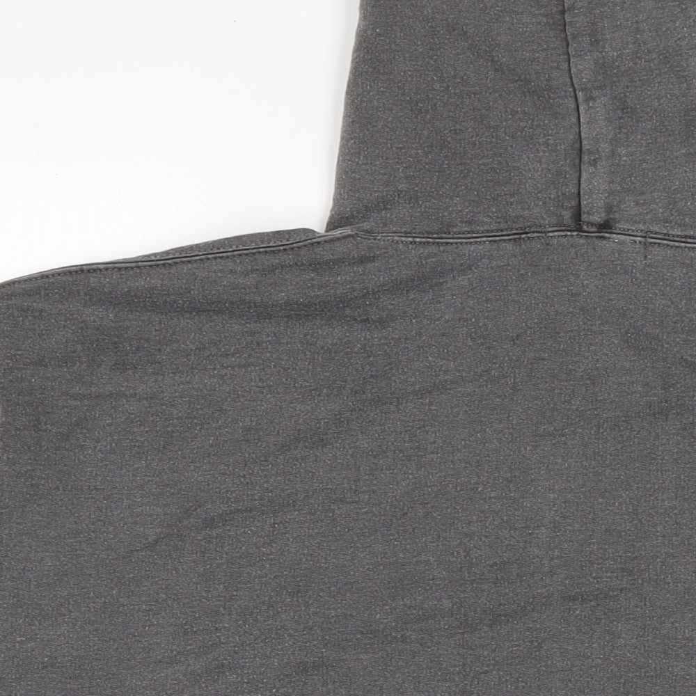 PRETTYLITTLETHING Womens Grey Cotton Pullover Hoodie Size L