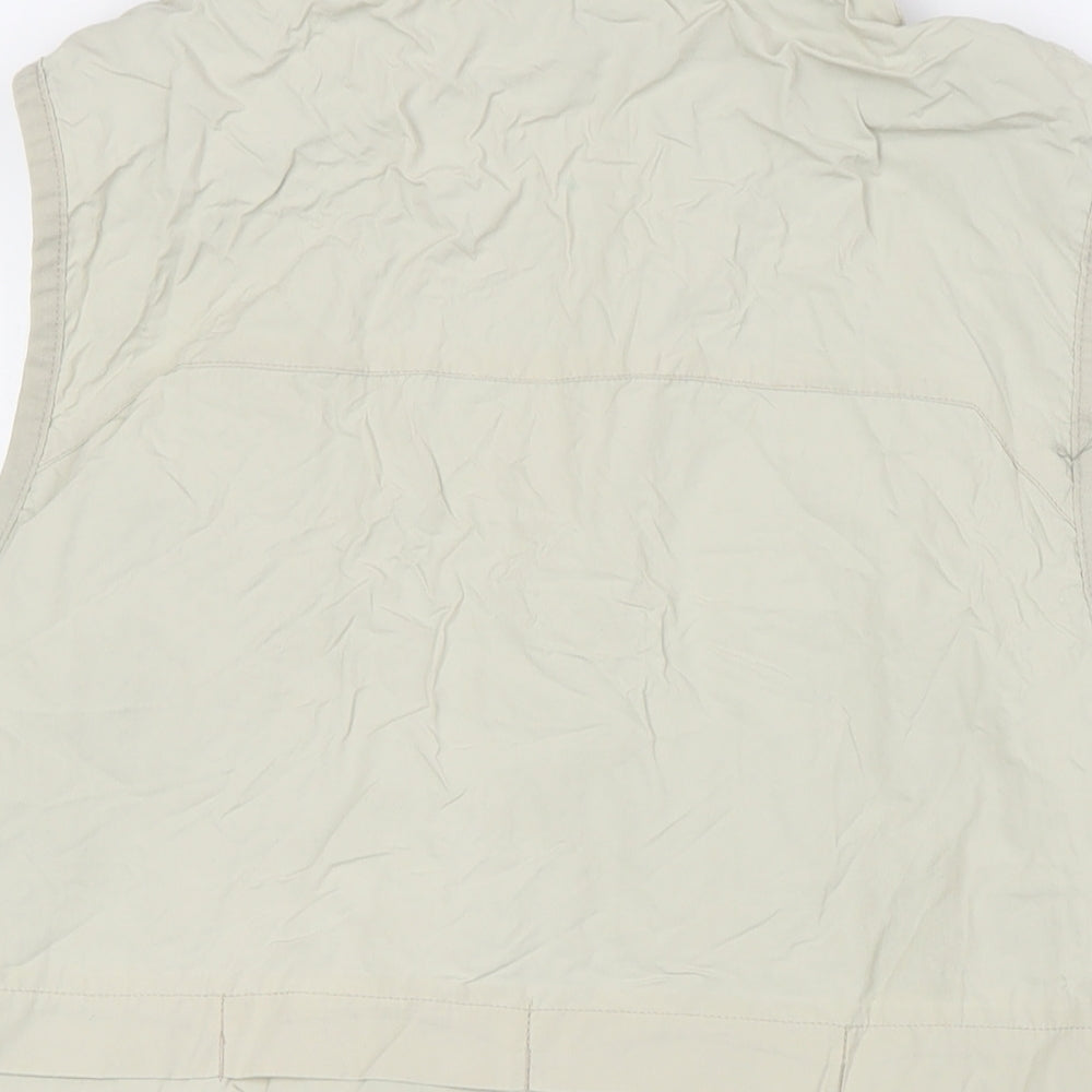 Blue Harbour Mens Beige Gilet Waistcoat Size M Zip