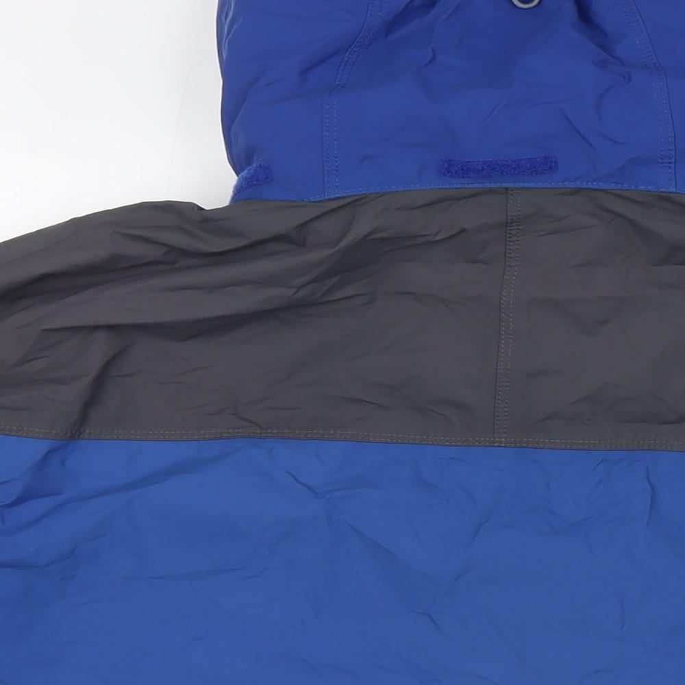 Berghaus Mens Blue Rain Coat Jacket Size S Zip - Walking Jacket, Inter Active