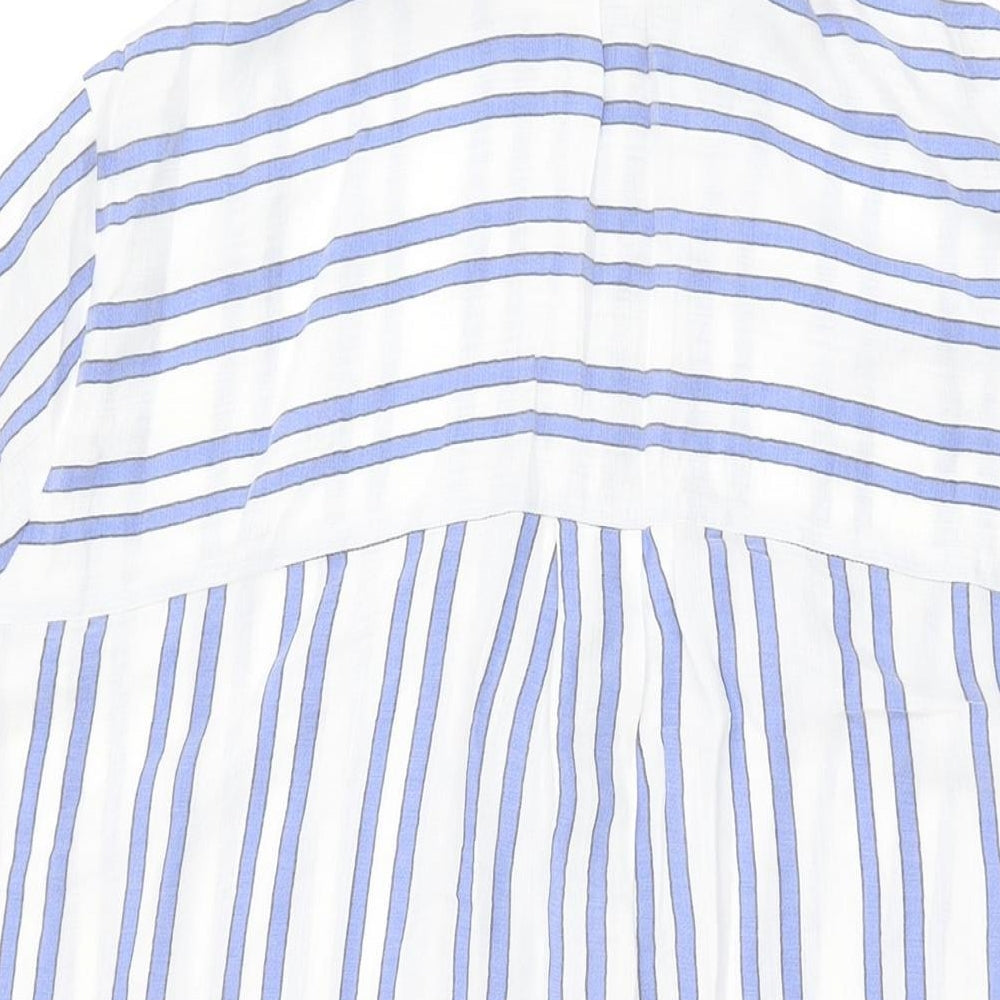 ASOS Womens White Striped Cotton Cover Up Size 20