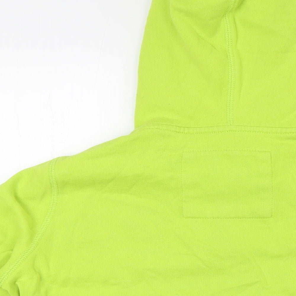 Hollister Mens Green Cotton Full Zip Hoodie Size M - Beach Relay