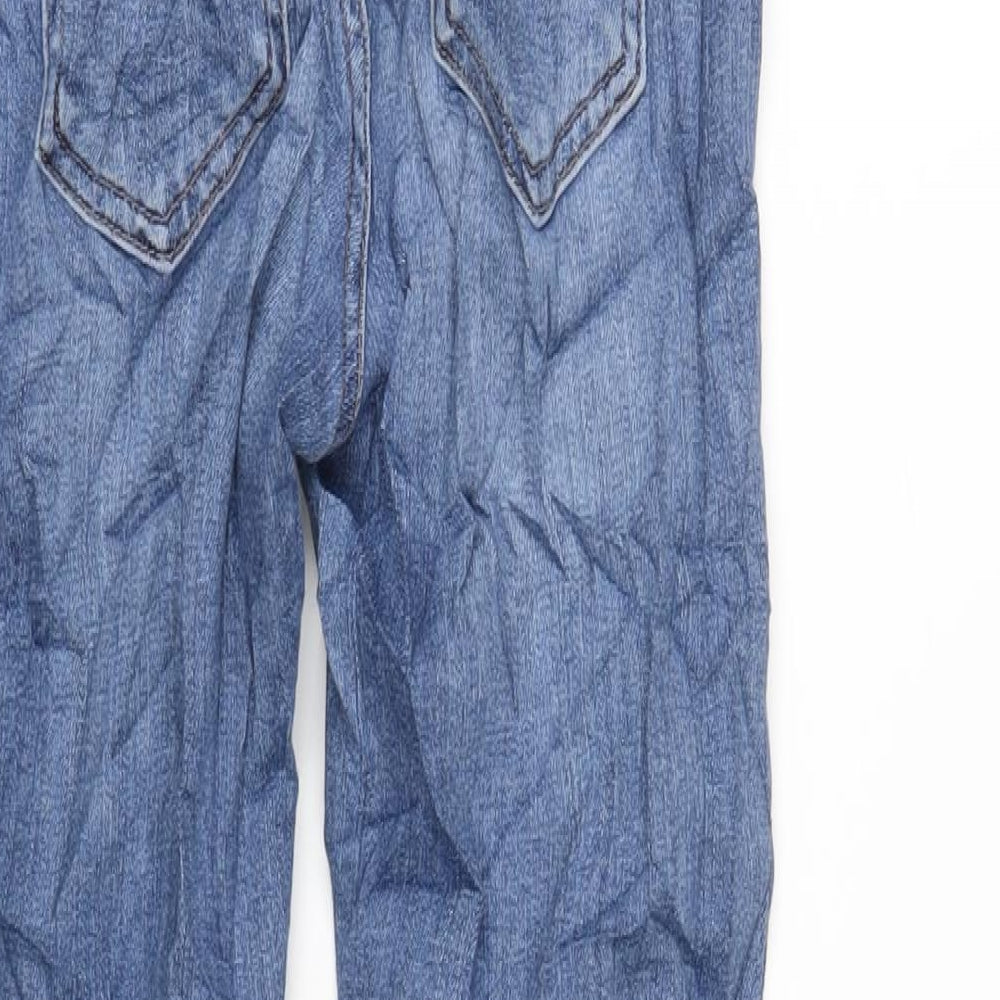 Marks and Spencer Womens Blue Cotton Skinny Jeans Size 8 L29 in Regular