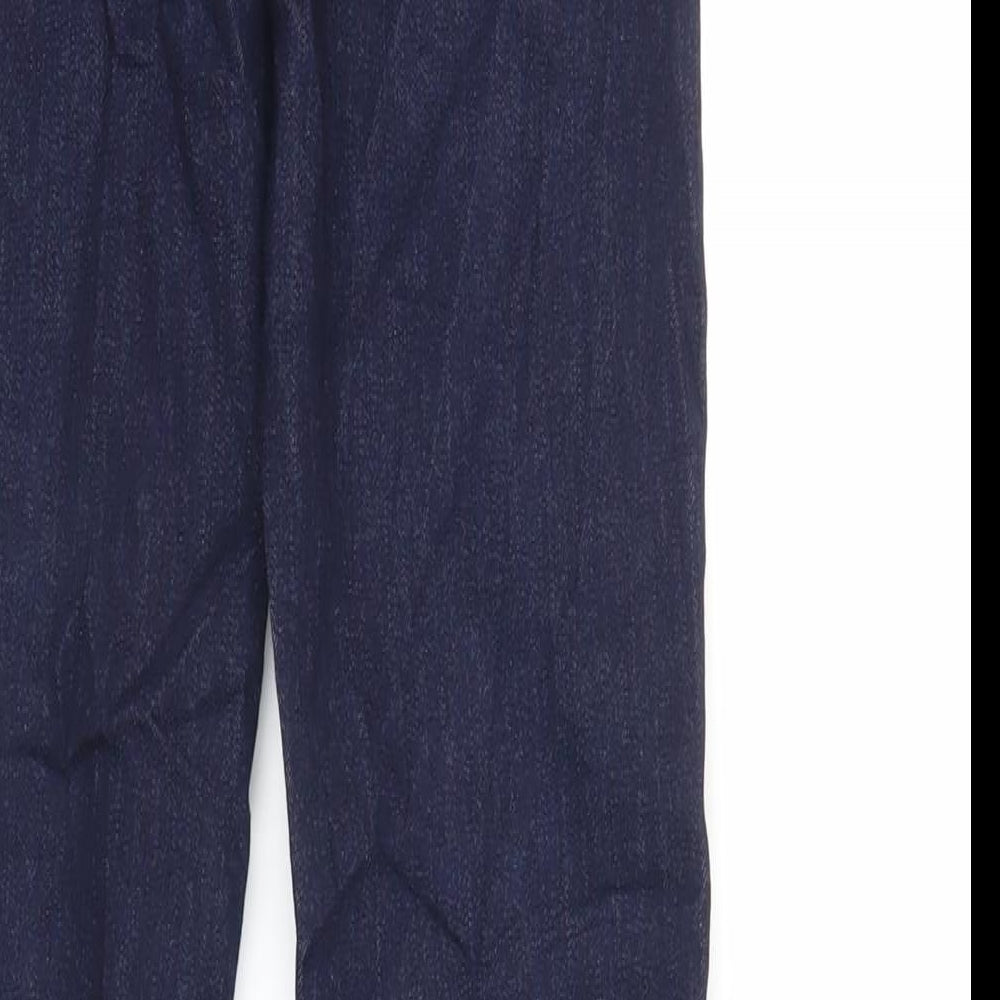 Marks and Spencer Womens Blue Cotton Skinny Jeans Size 8 L31 in Regular Zip