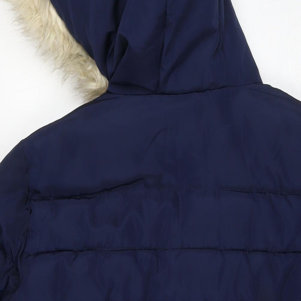 Dorothy Perkins Womens Blue Puffer Jacket Jacket Size 12 Zip