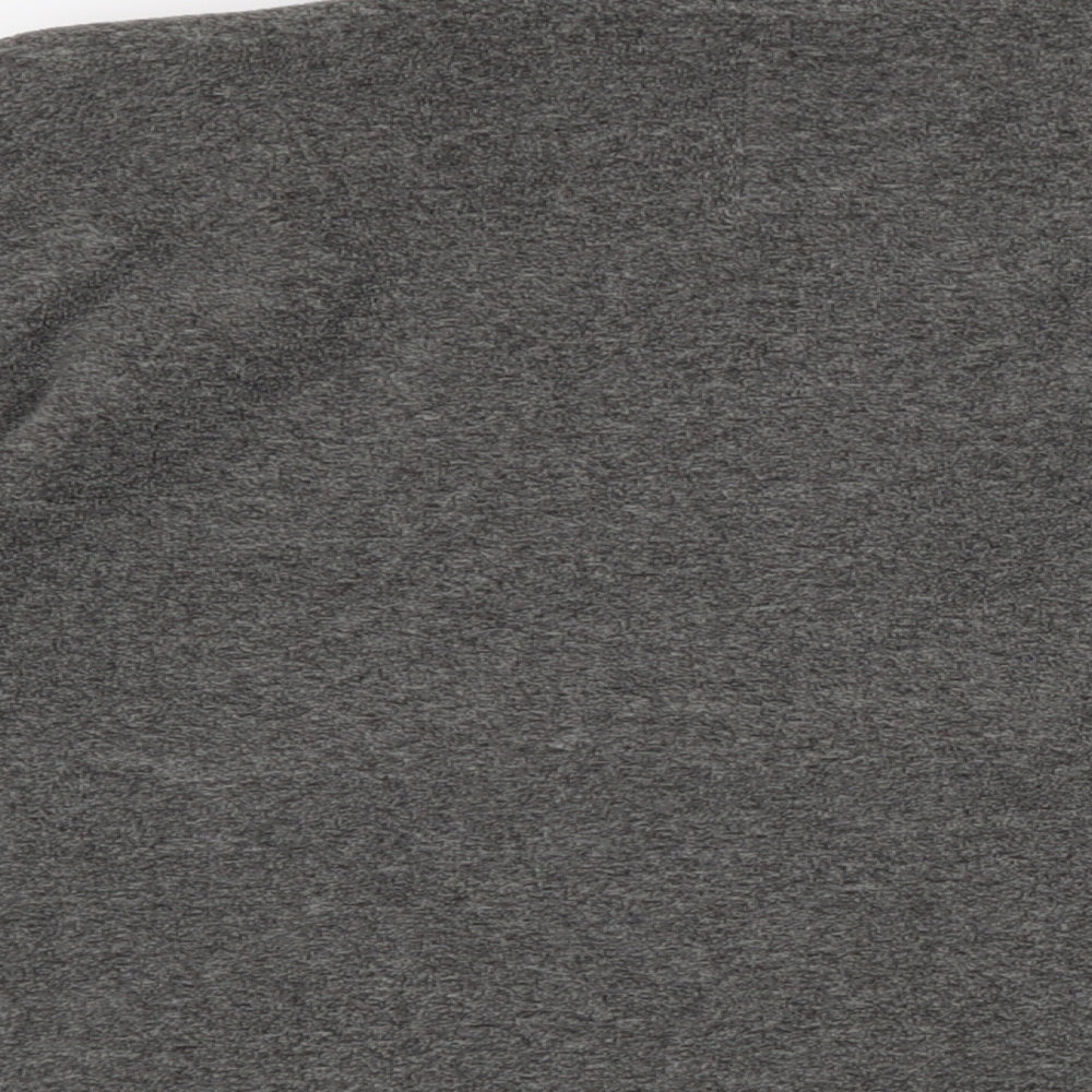 Marks and Spencer Mens Grey Mock Neck Polyester Pullover Jumper Size 2XL Long Sleeve