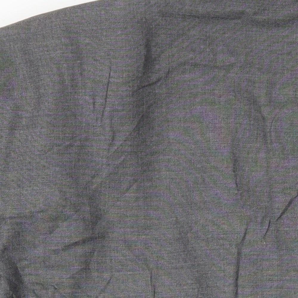 M&S Mens Grey Polyester Jacket Suit Jacket Size 48 Regular