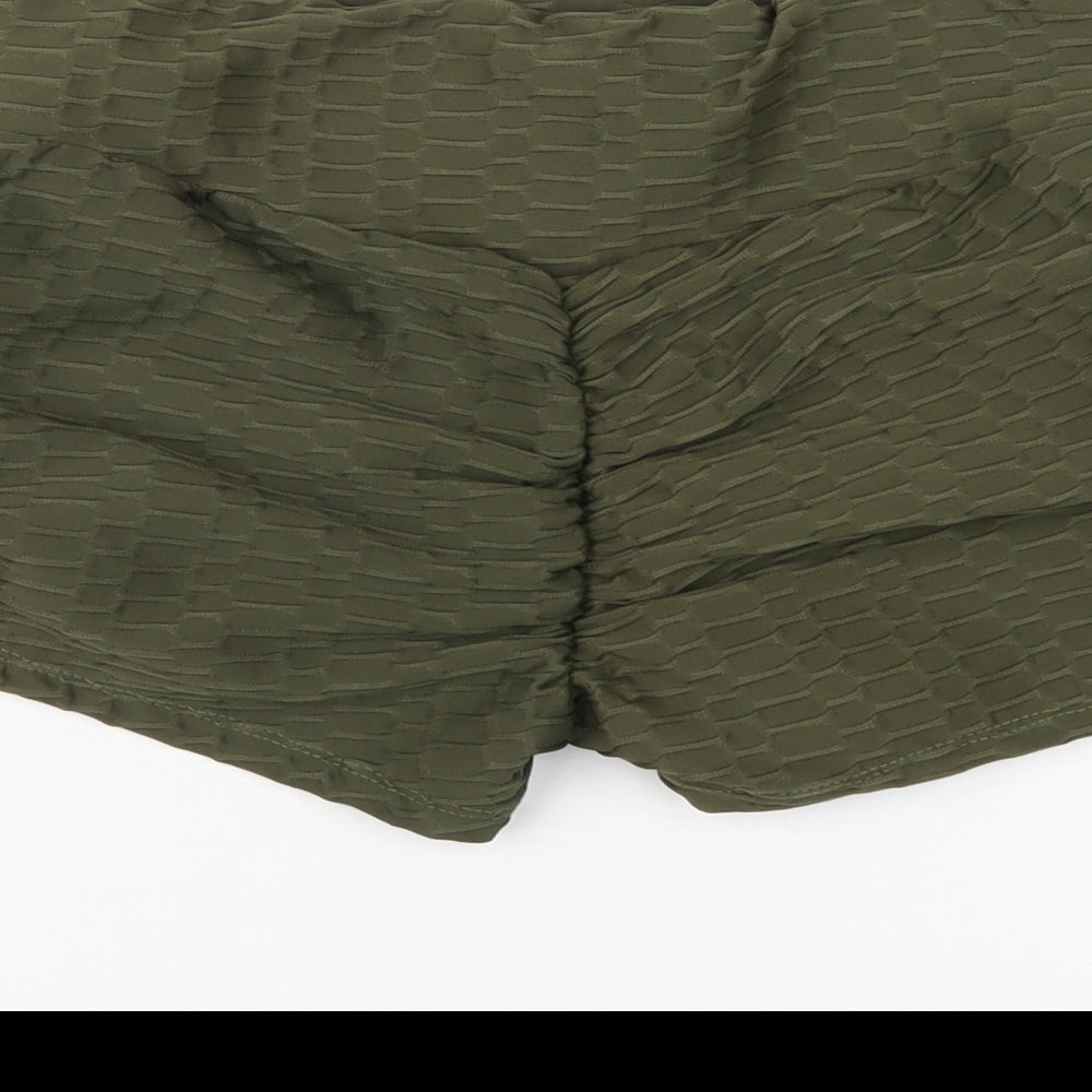 Originals Womens Green Polyester Hot Pants Shorts Size L L3 in Regular