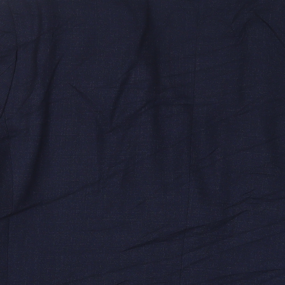 Jeff Banks Mens Blue Wool Jacket Suit Jacket Size 48 Regular