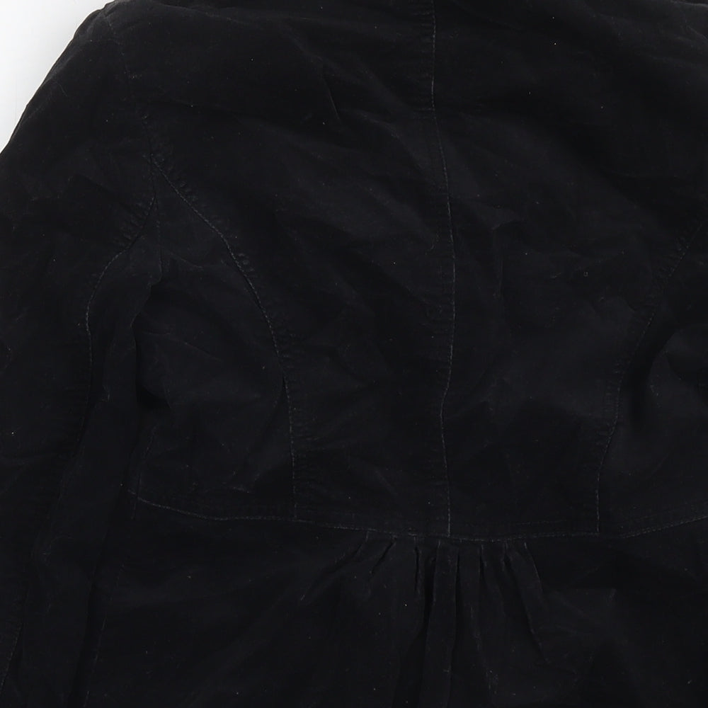 Marks and Spencer Womens Black Jacket Blazer Size 8 Zip