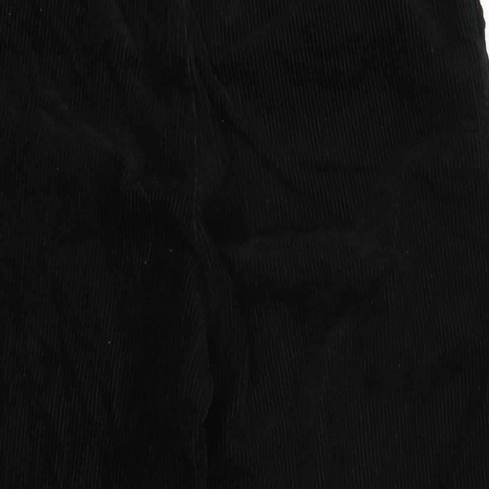 Uniqlo Womens Black Cotton Trousers Size 28 in L22 in Regular Zip