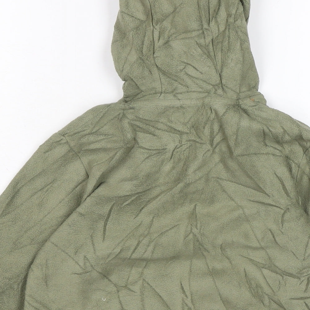 Marks and Spencer Boys Green Polyester Pullover Hoodie Size 7-8 Years
