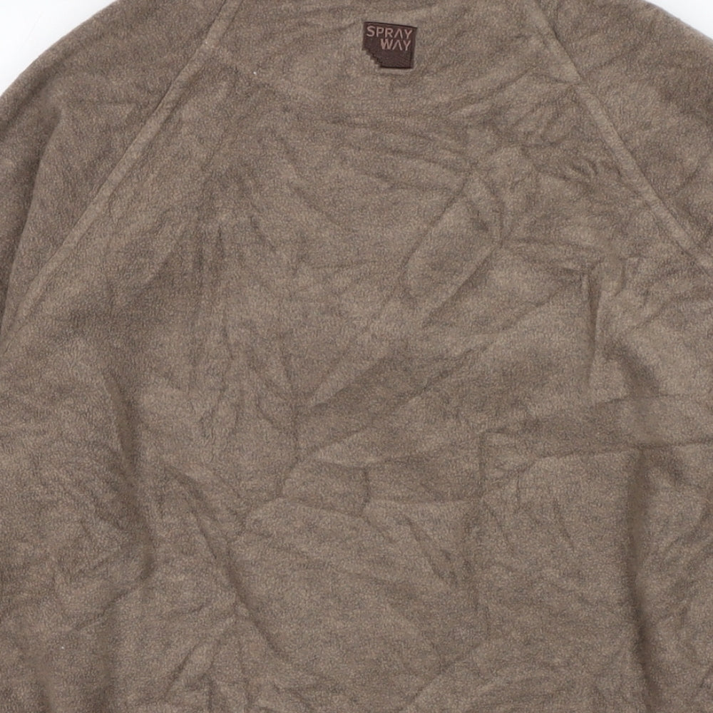 Sprayway Womens Brown Polyester Pullover Sweatshirt Size L