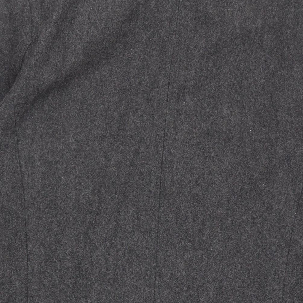 John Lewis Mens Grey Pea Coat Coat Size L Button