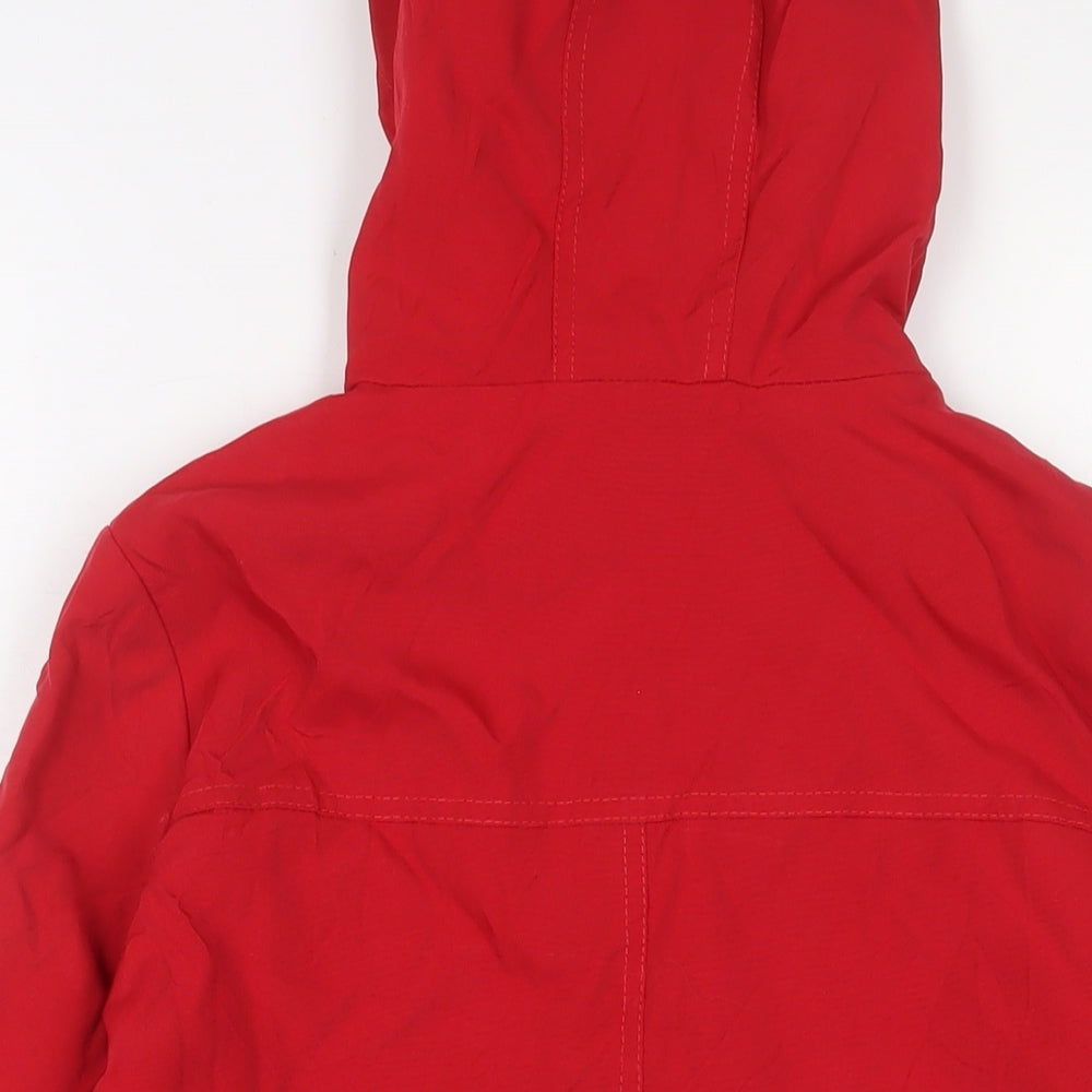 Marks and Spencer Womens Red Jacket Size 10 Zip