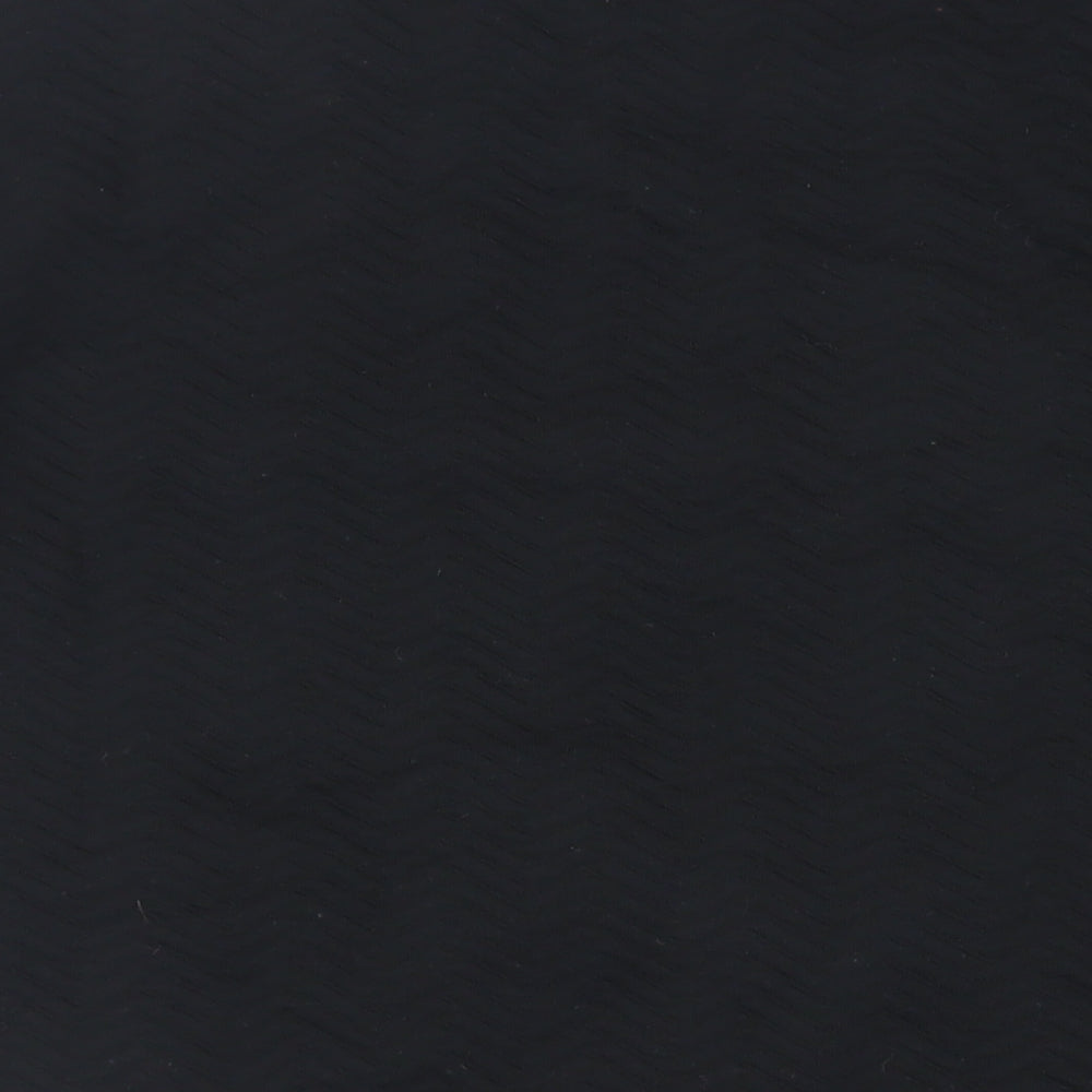 Reiss Mens Black Cotton Full Zip Sweatshirt Size M - Textured