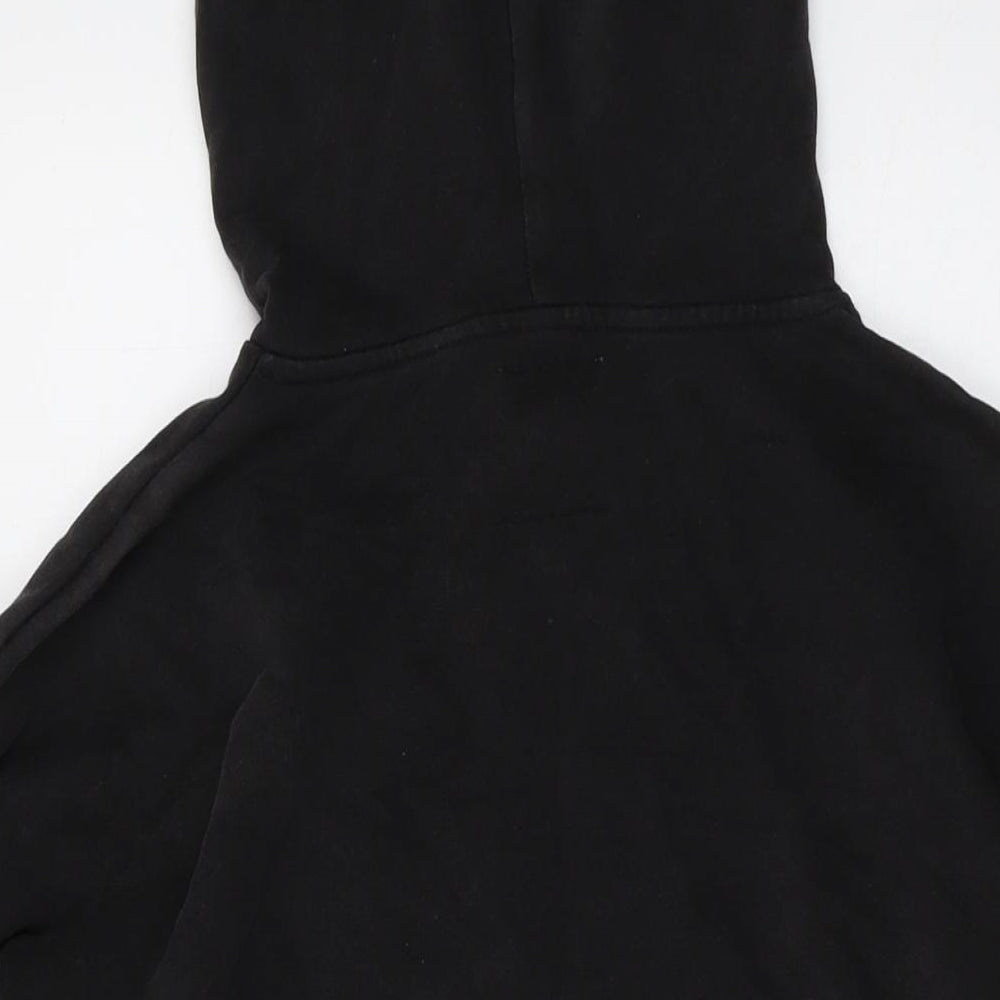 Stranger Things Mens Black Cotton Pullover Hoodie Size S