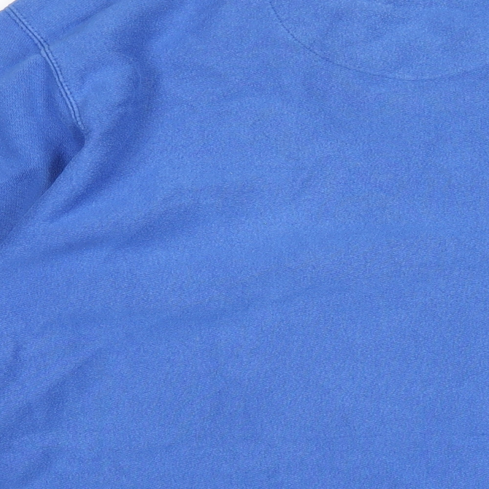 Cool as a Moose Mens Blue Cotton Pullover Sweatshirt Size M