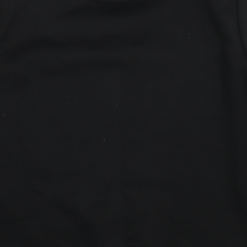 MissFiga Womens Black Polyester Pullover Sweatshirt Size M Pullover - Boss Lady Size M/L