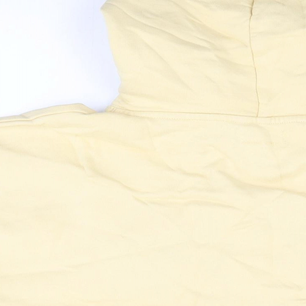 ANINE BING Womens Yellow Cotton Pullover Hoodie Size L Pullover