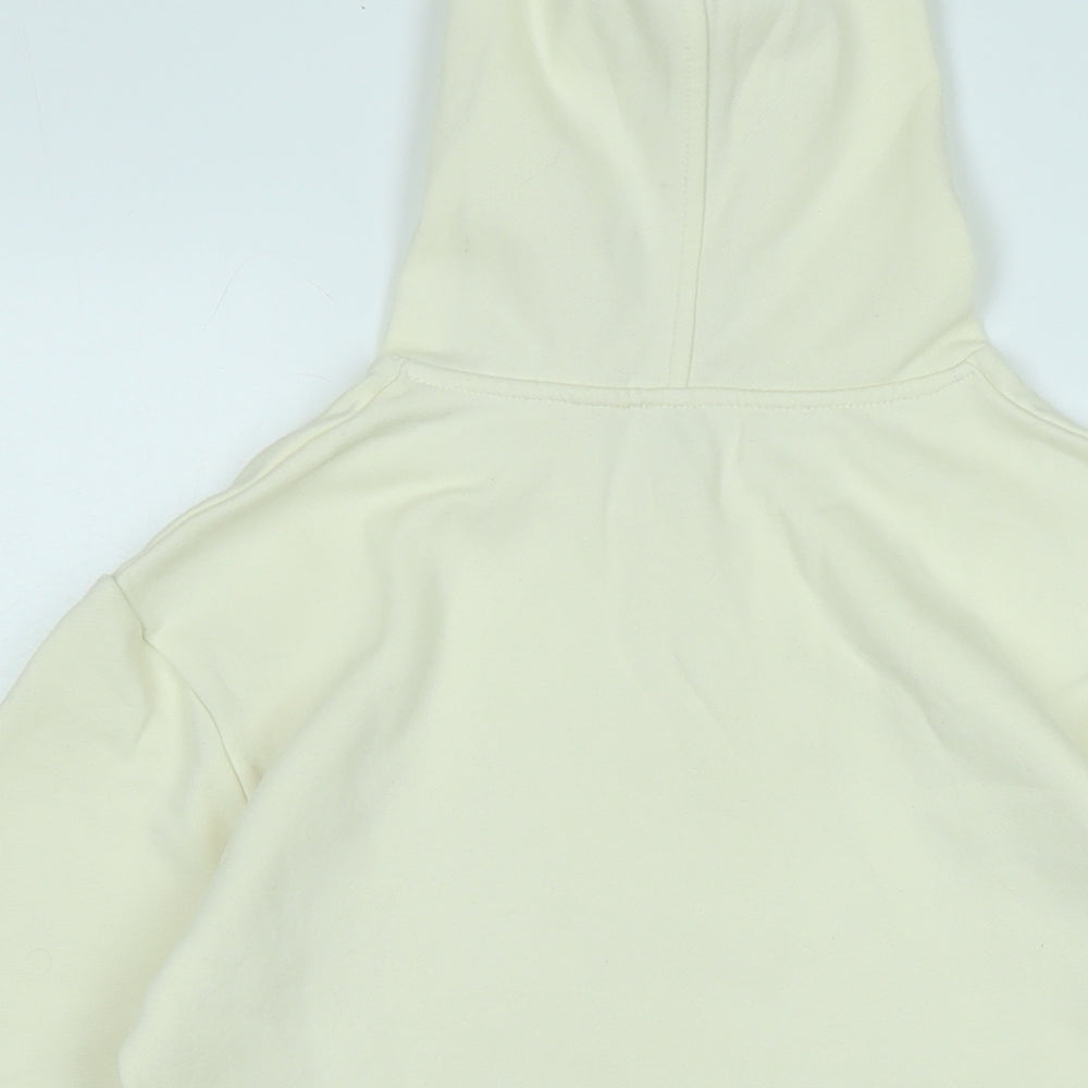 River Island Girls Ivory Polyester Pullover Hoodie Size 9-10 Years