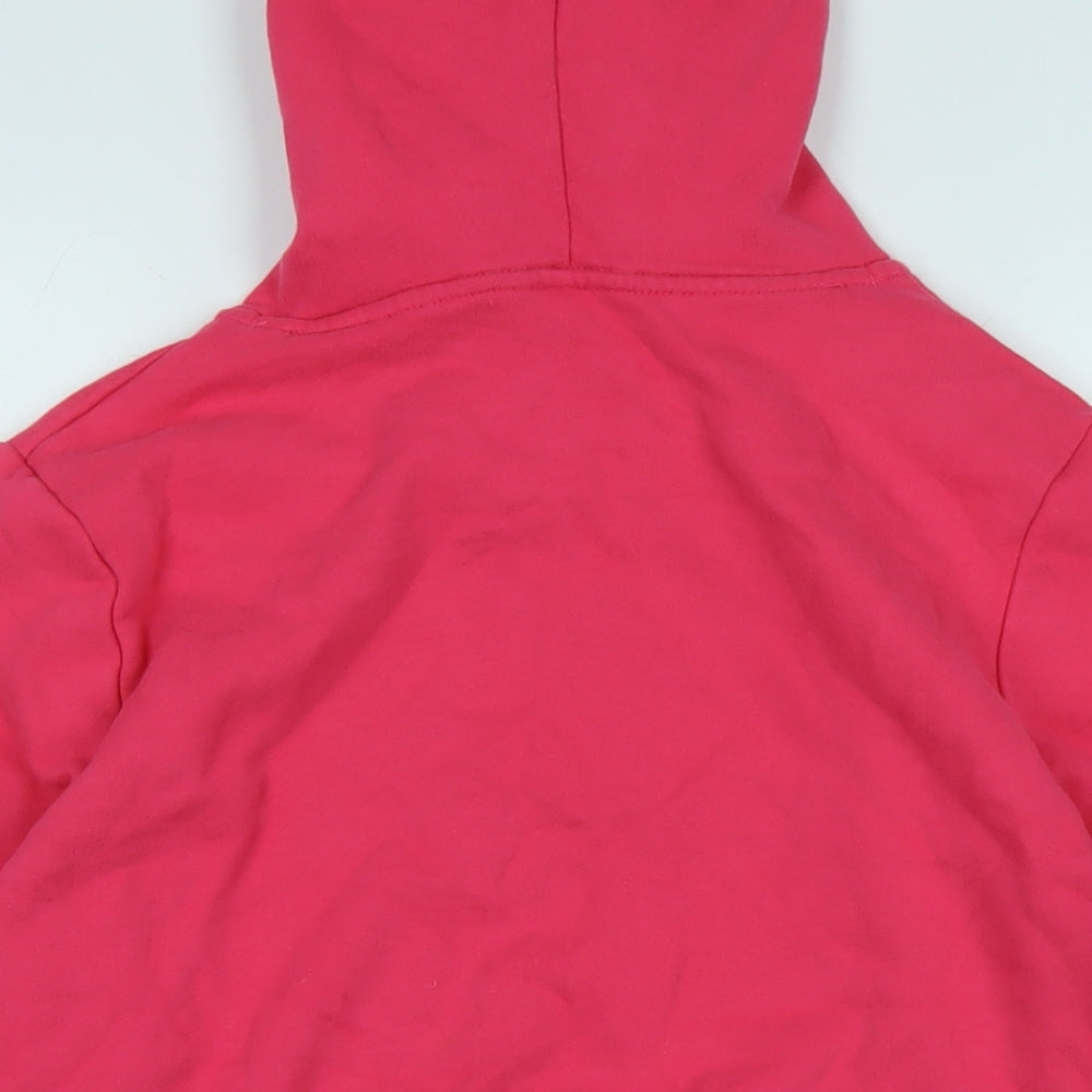 Marks and Spencer Womens Pink Polyester Pullover Hoodie Size 12