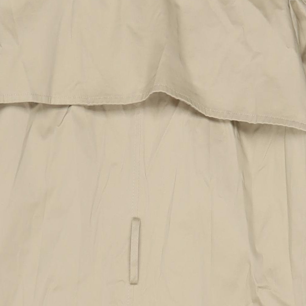 Marks and Spencer Womens Beige Overcoat Coat Size 12 Button